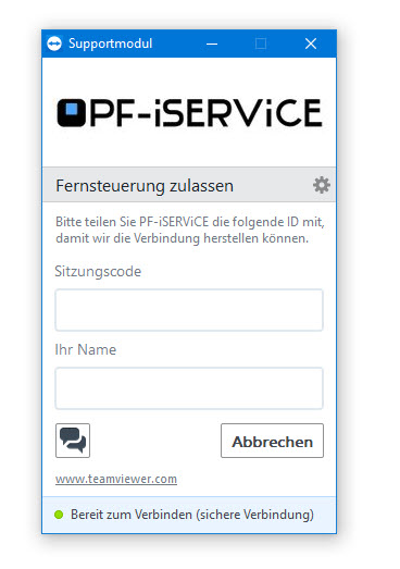 teamviewer pf-iservice